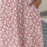Carmen | Vestido midi floral solto e leve para Mulher