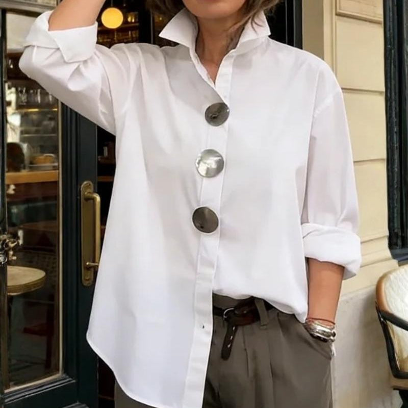 Grazia | Blusa de meia estação com acabamentos refinados para Mulher