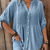 Noor – Blusa com decote em V e botões para Mulher
