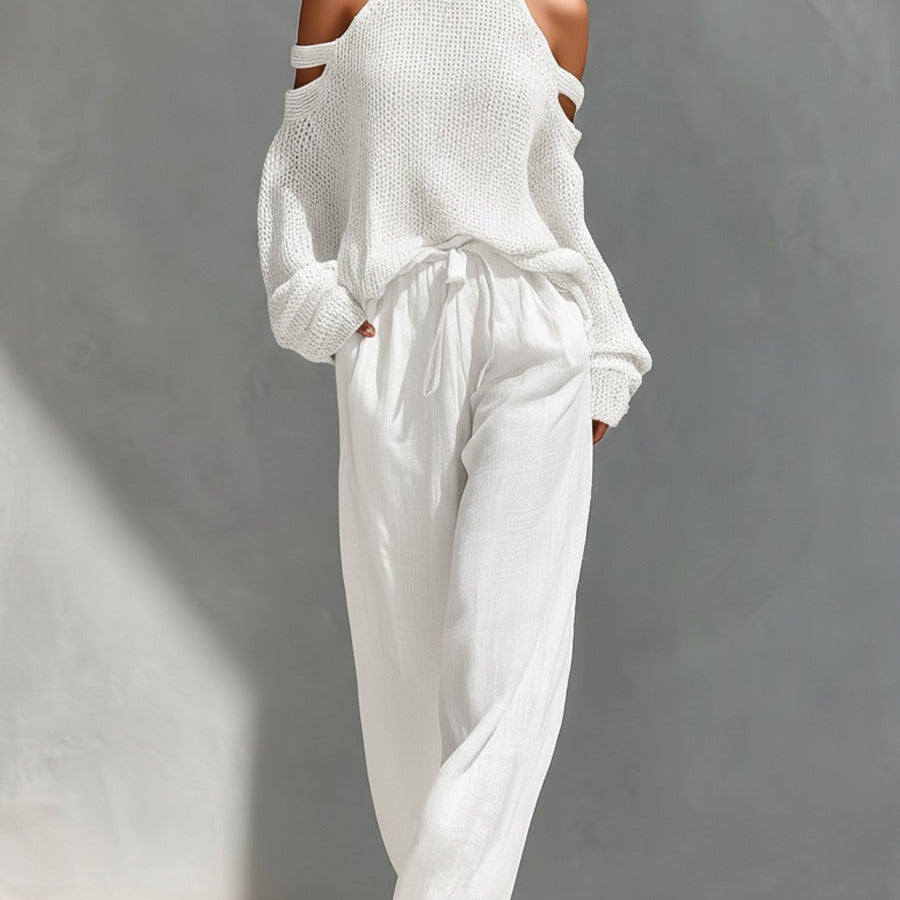 Camilla | Conjunto moderno em malha e linho para Mulher