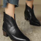 Lina - Botas elegantes de tacón de bloco hasta la rodilla para mujer