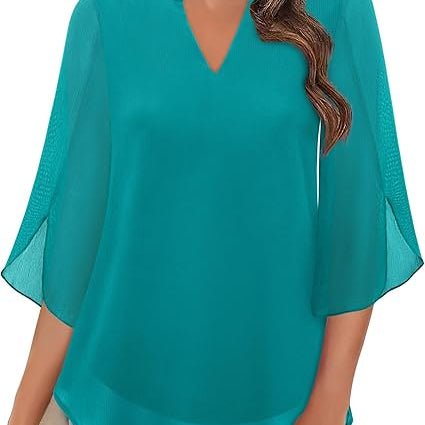 Annelyn | Blusa Luxuosa em Camadas