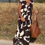 Ellen | Vestido estampado com decote em V para Mulher