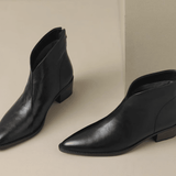 Lina - Botas elegantes de tacón de bloco hasta la rodilla para mujer
