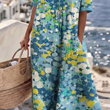 Elena | Vestido midi floral solto e leve para Mulher