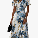 MORA | VESTIDO MIDI FLORAL MODERNO PARA MULHER