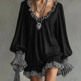 Isabella - Vestido de Mulher Mini Loose Pregueado