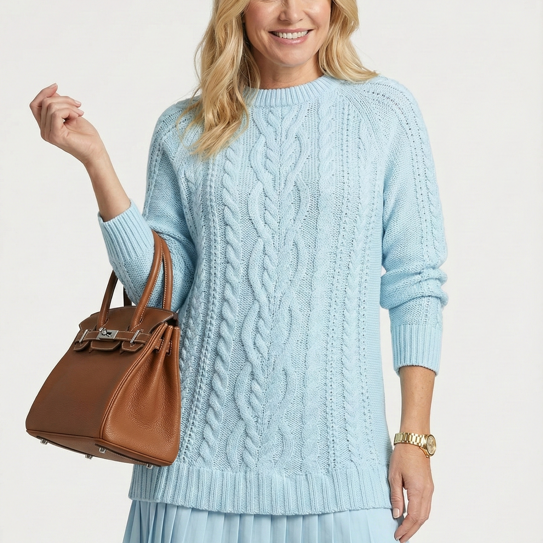 Daina | Vestido de malha com detalhes trançados