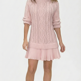 Daina | Vestido de malha com detalhes trançados