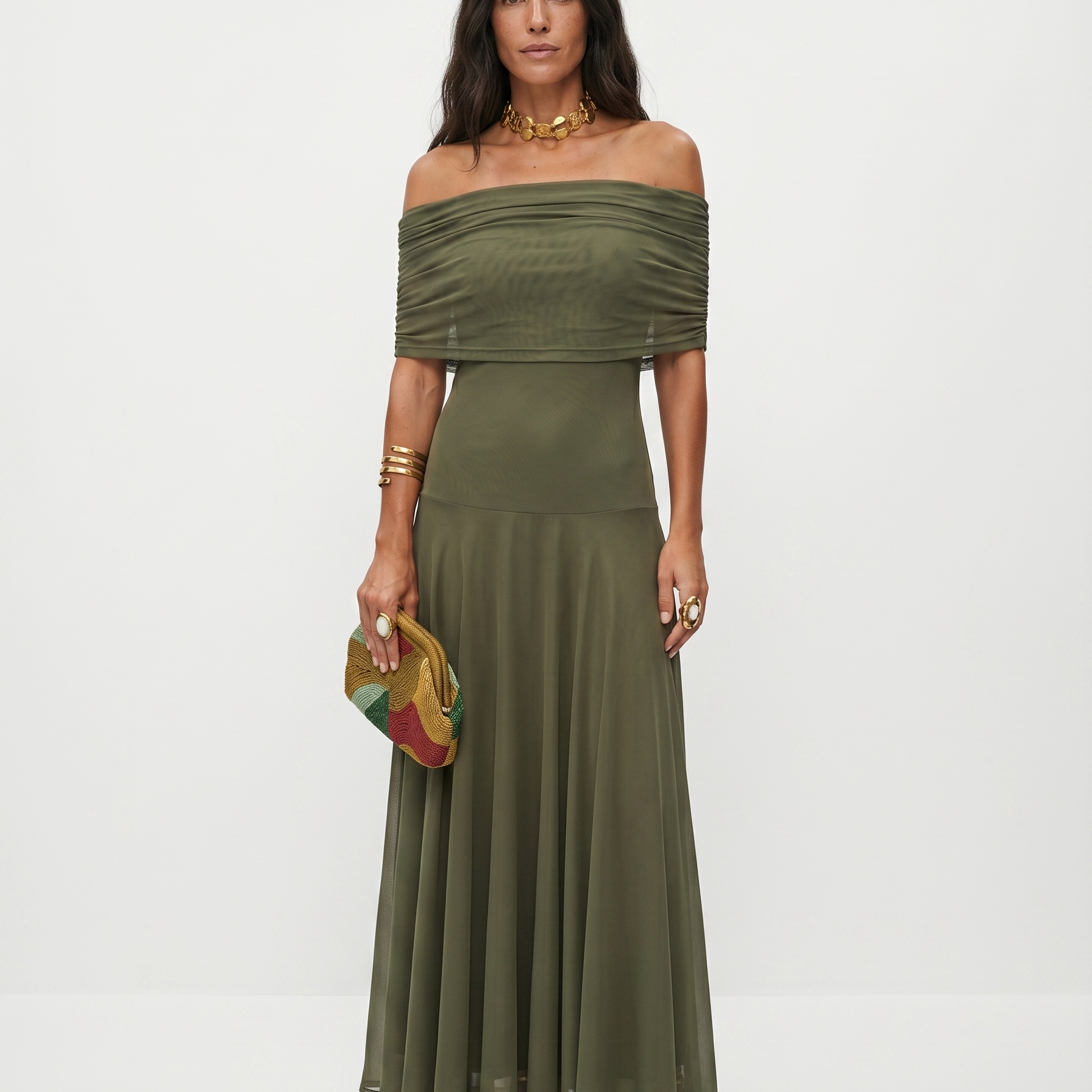 Carla | Vestido maxi elegante e simples para Mulher