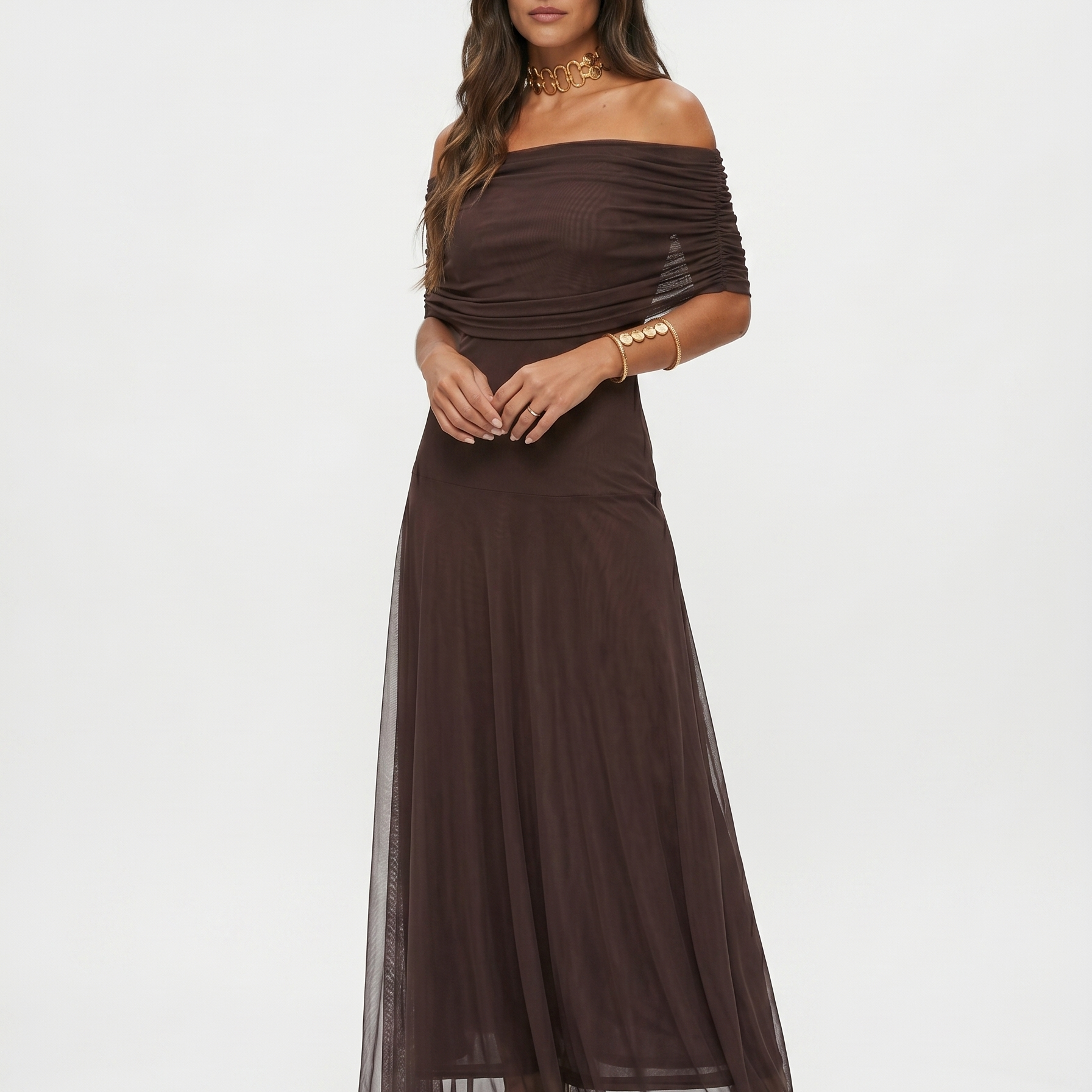 Carla | Vestido maxi elegante e simples para Mulher