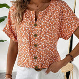 Verna | Blusa elegante com estampa floral para Mulher