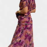 Magda™ | Vestido largo de flores com decote em V