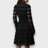 Parisa – Vestido de Mulher Midi com Franjas Transparentes