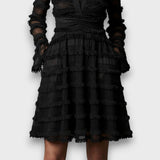 Parisa – Vestido de Mulher Midi com Franjas Transparentes