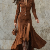 Ariadna | Vestido longo de Mulher com volantes
