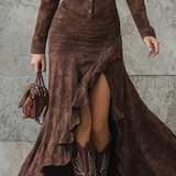 Ariadna | Vestido longo de Mulher com volantes
