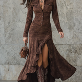 Ariadna | Vestido longo de Mulher com volantes