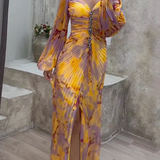 Kristine | Vestido elegante com decote em V para Mulher