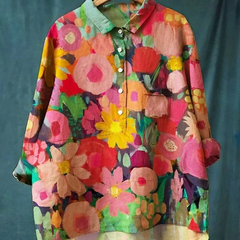 Fiorenza™ | CAMISA FLORESCIDA LARGA
