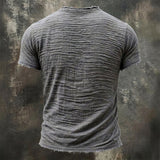 Jairo - Camiseta Vintage de Decote em V para Homem