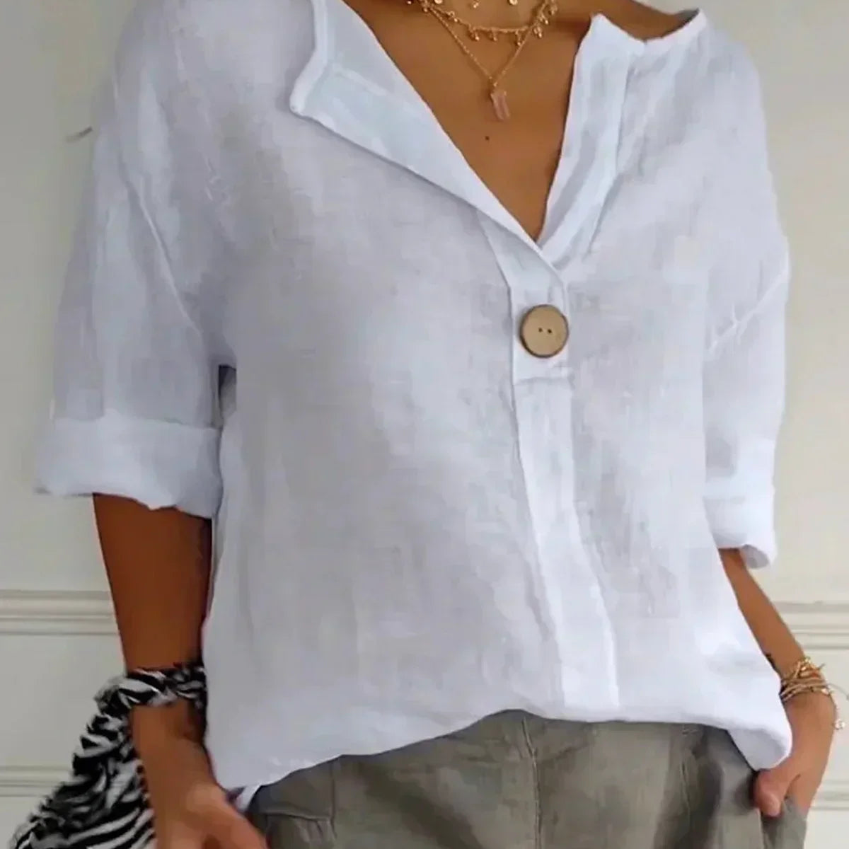 Aria | Blusa Casual Decote V