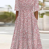 COLETTE | VESTIDO MIDI COM POÁ ELEGANTE QUE AFINA A SILHUETA PARA MULHER