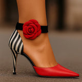 Angela | Tacones Elegância Floral para Mulher