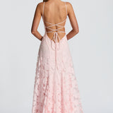Francisa | Vestido longo de Mulher com corpete de renda