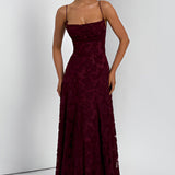 Francisa | Vestido longo de Mulher com corpete de renda