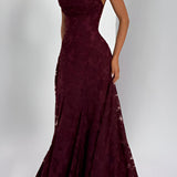 Francisa | Vestido longo de Mulher com corpete de renda