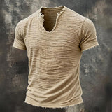Jairo - Camiseta Vintage de Decote em V para Homem