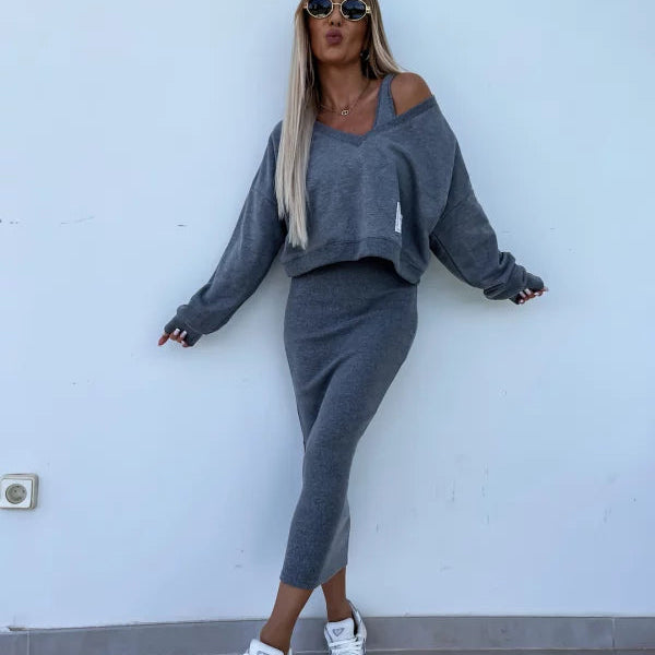 Melania - Conjunto de Top + Vestido