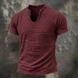 Jairo - Camiseta Vintage de Decote em V para Homem