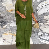 Lara - Vestido artístico folgado para Mulher